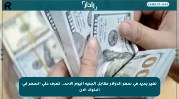 تغير جديد في سعر الدولار مقابل الجنيه اليوم الأحد.. تعرف على السعر في البنوك الآن